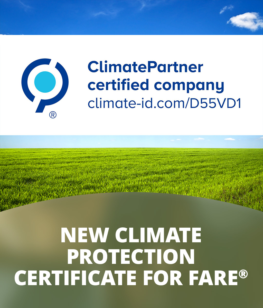 ClimatePartner certification for FARE