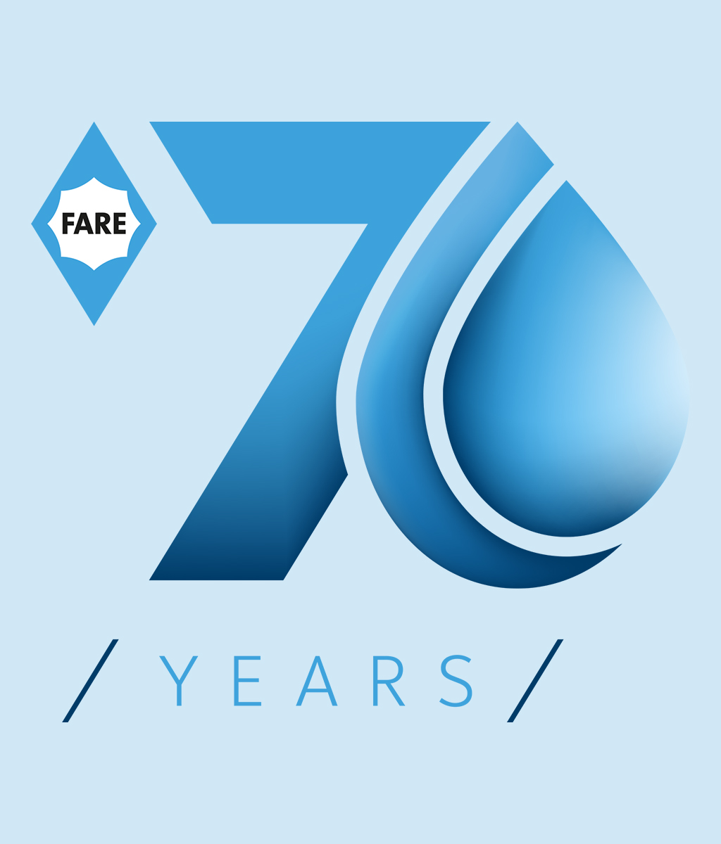 FARE 70 years logo