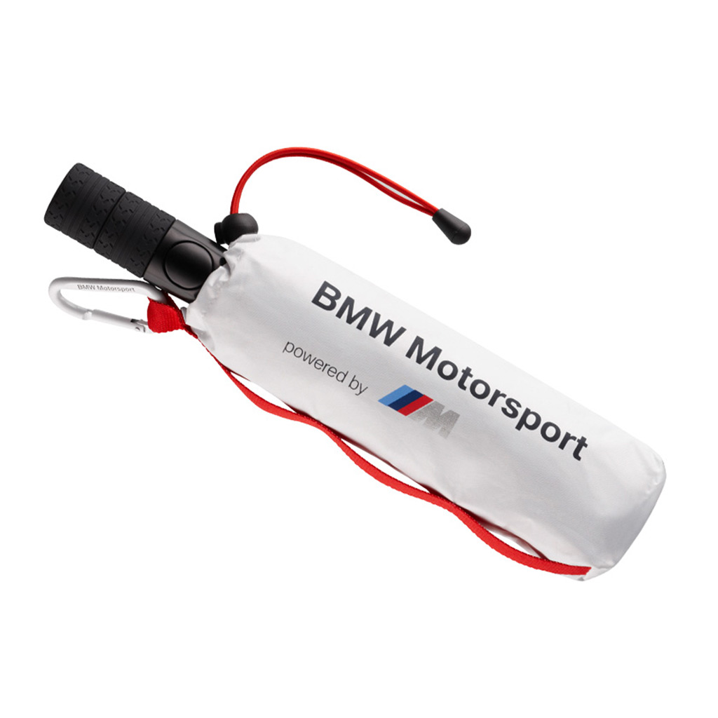 BMW Motorsport Sonderanfertigung Taschenschirm geschlossen