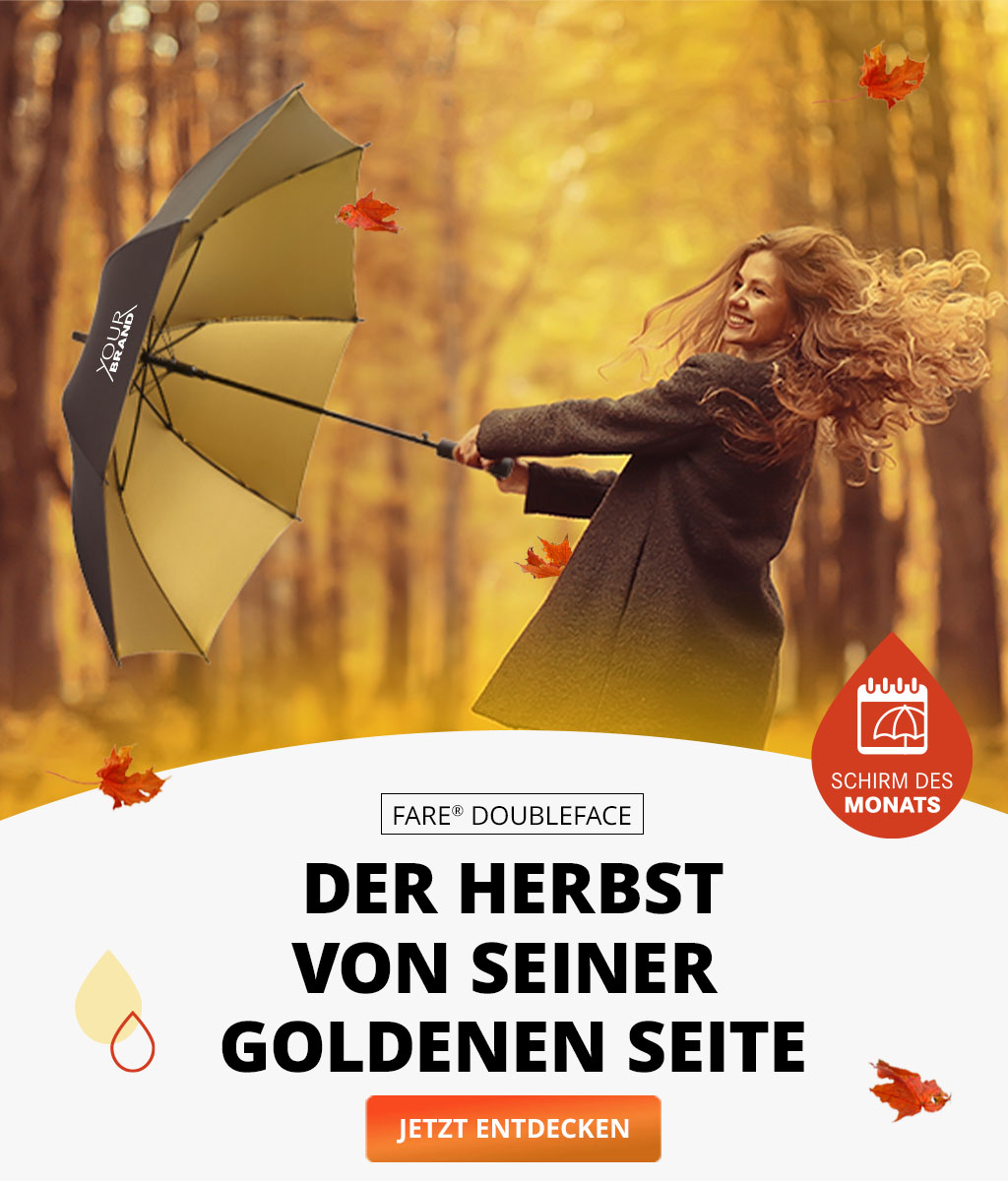 Schirm des Monats Oktober: AC-Stockschirm FARE® Doubleface