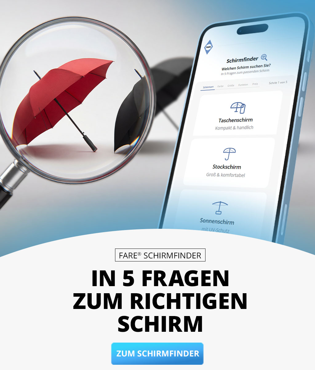 Banner für den neuen Schirmfinder