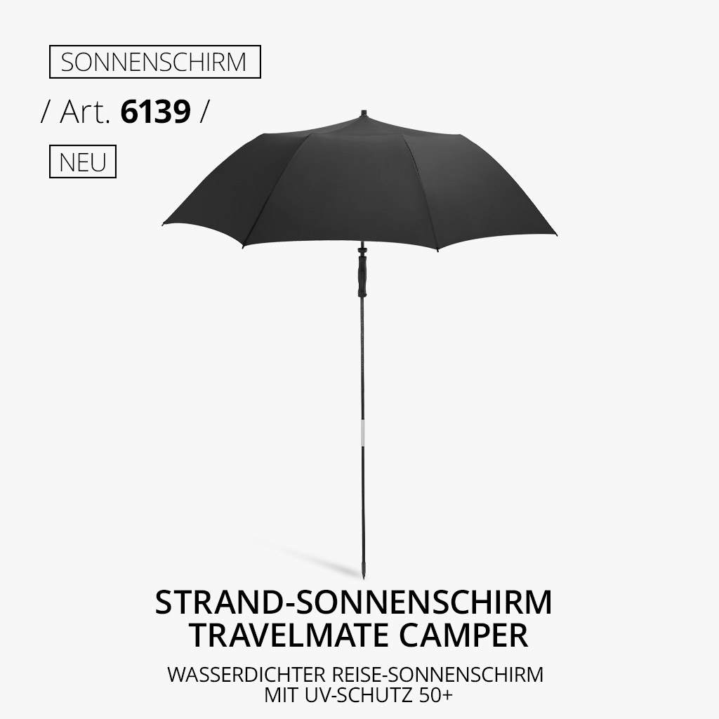 Highlight-Produkt: Strand-Sonnenschirm Travelmate Camper