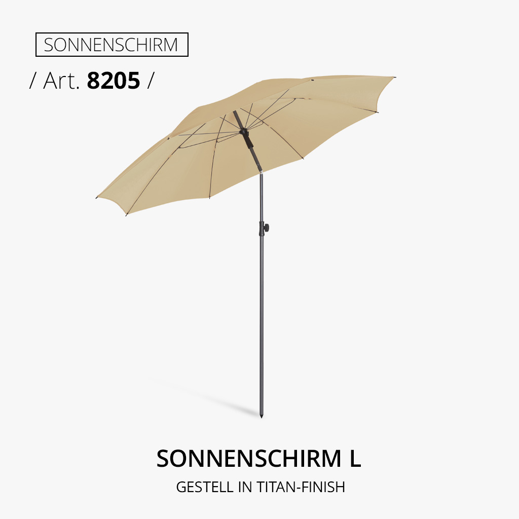 Highlight-Produkt: Sonnenschirm L in natur