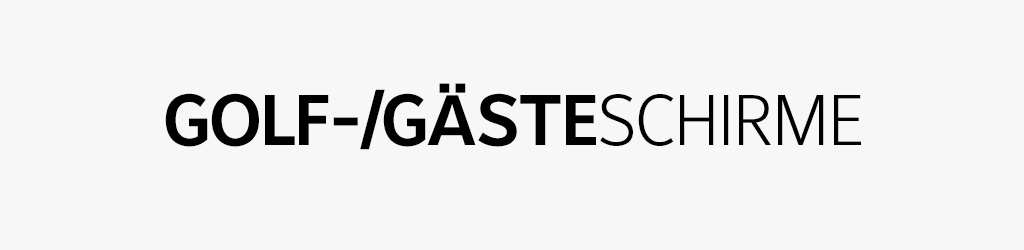 Golf- und Gästeschirme mit Holzgriff